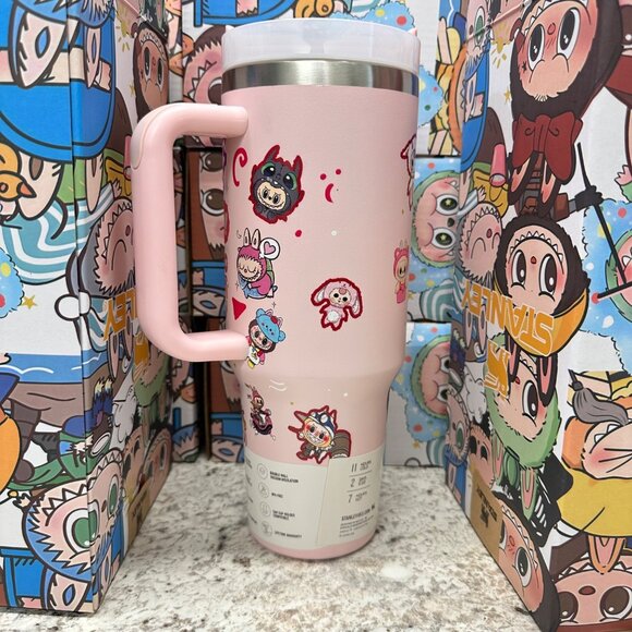 Light Pink 40 oz Quencher Joker H2.0 Flowstate Tumbler Lid & Straw New - Picture 5 of 6